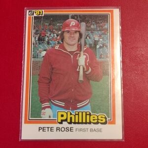 Pete Rose 1981 Donruss #131 Philadelphia Phillies Baseball Card